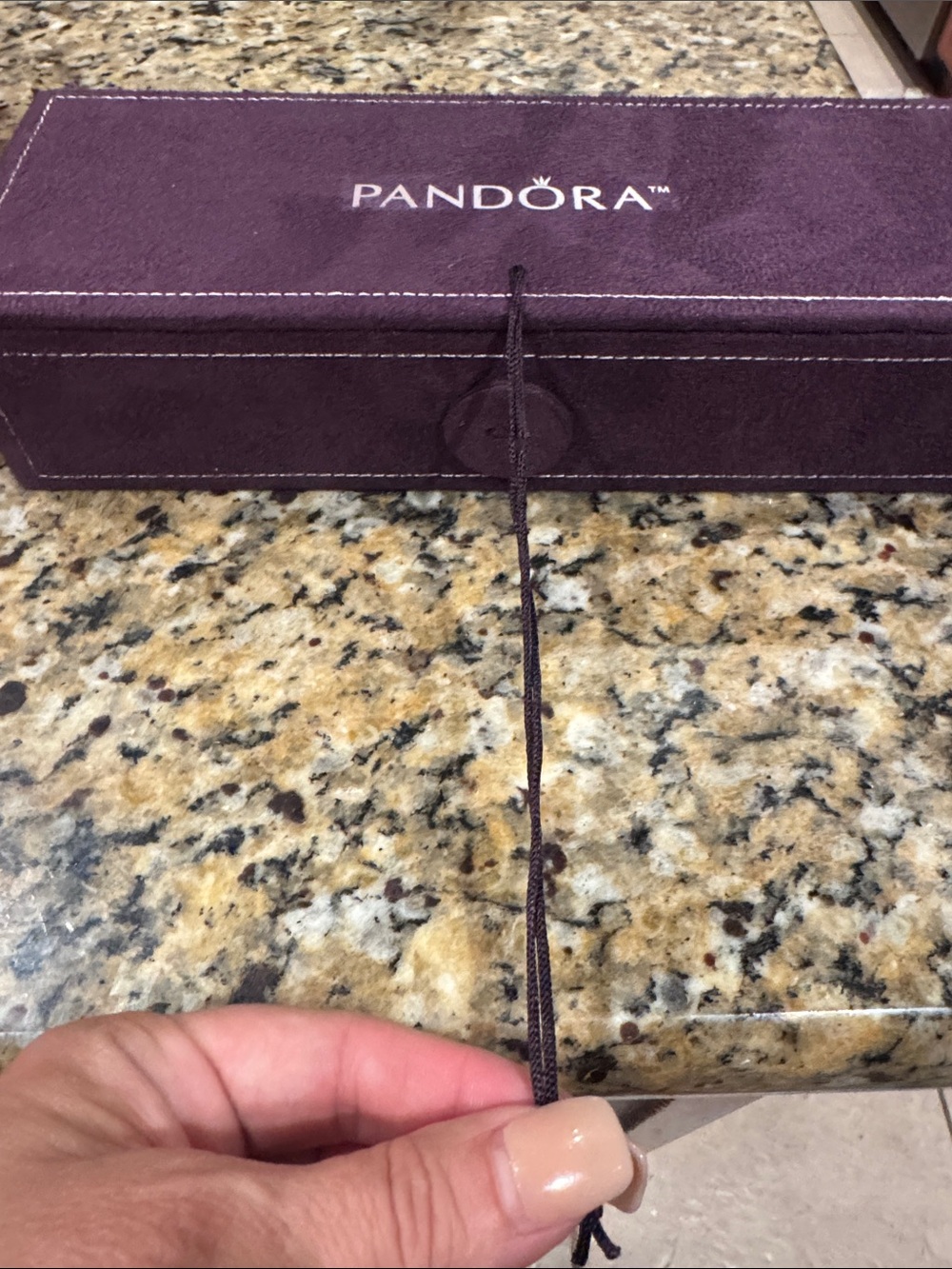 Pandora Plum Velvet Jewelry Case retired three tier NWOT - Picture 2 of 7